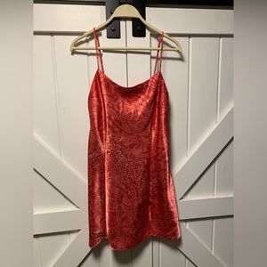 Silky multicoloured dress and/or slip